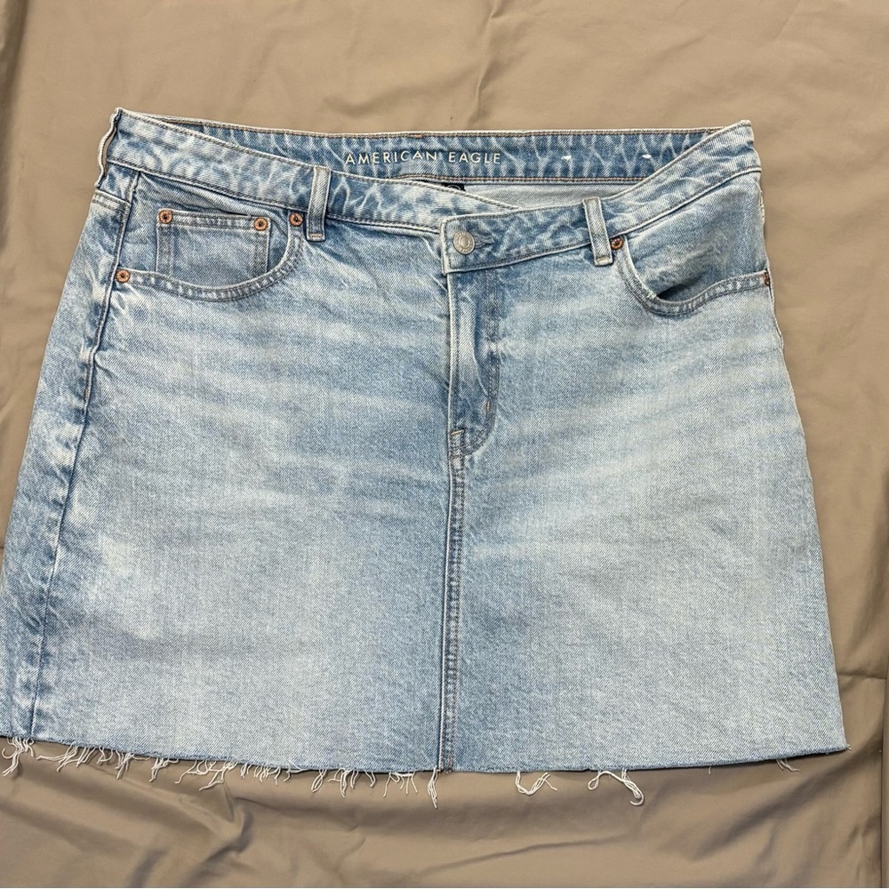 American Eagle Outfitters Light Blue Denim Mini Skirt